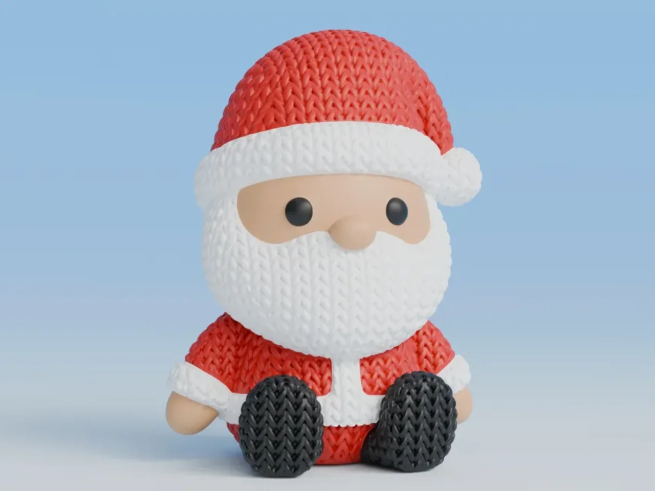 Papai Noel de Tricô - Natal