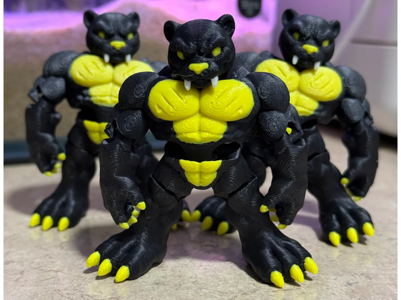 Kit com 9 Flexi Mini Pantera