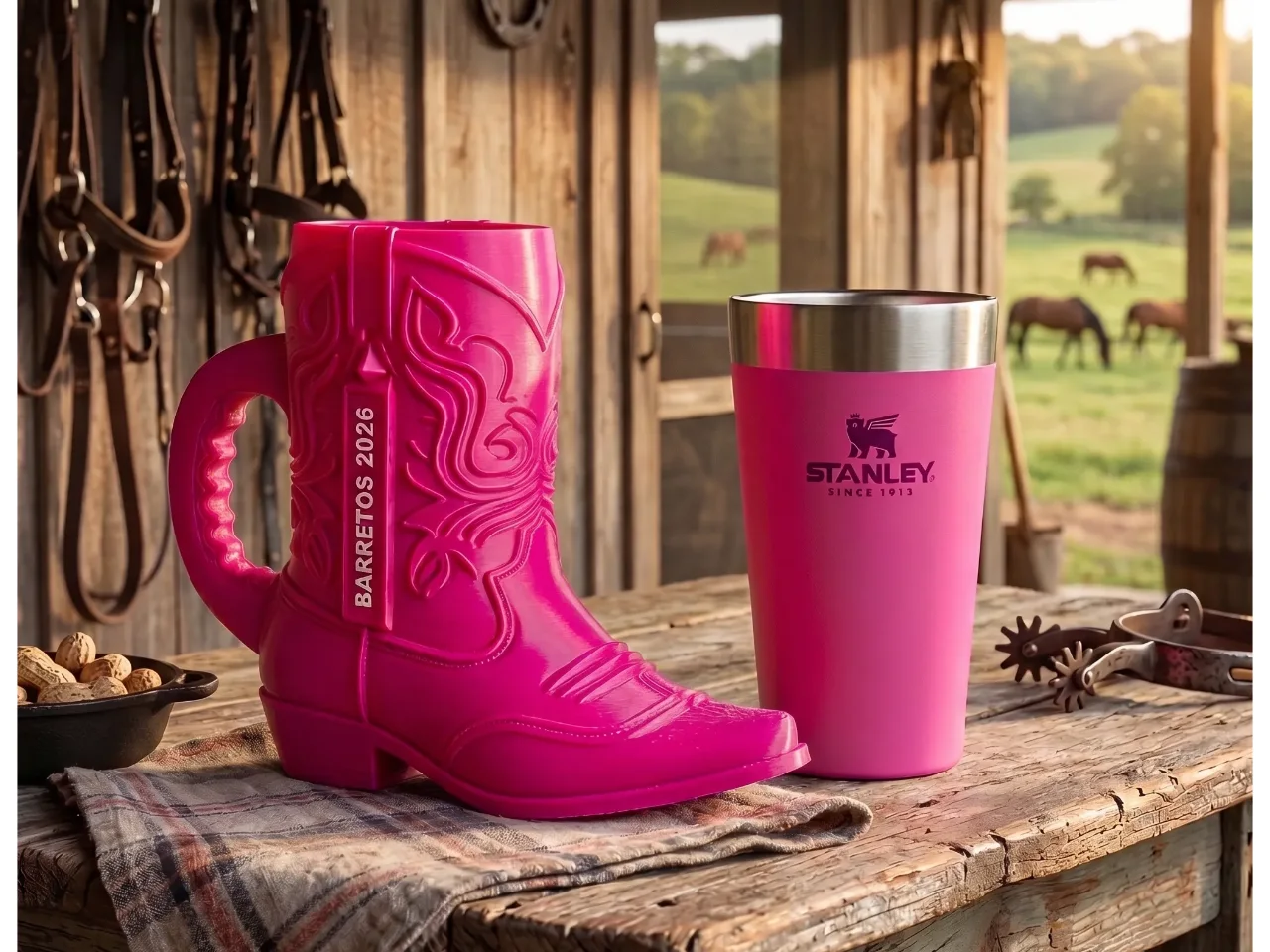 Bota Country 473ml, Personalize seu nome.