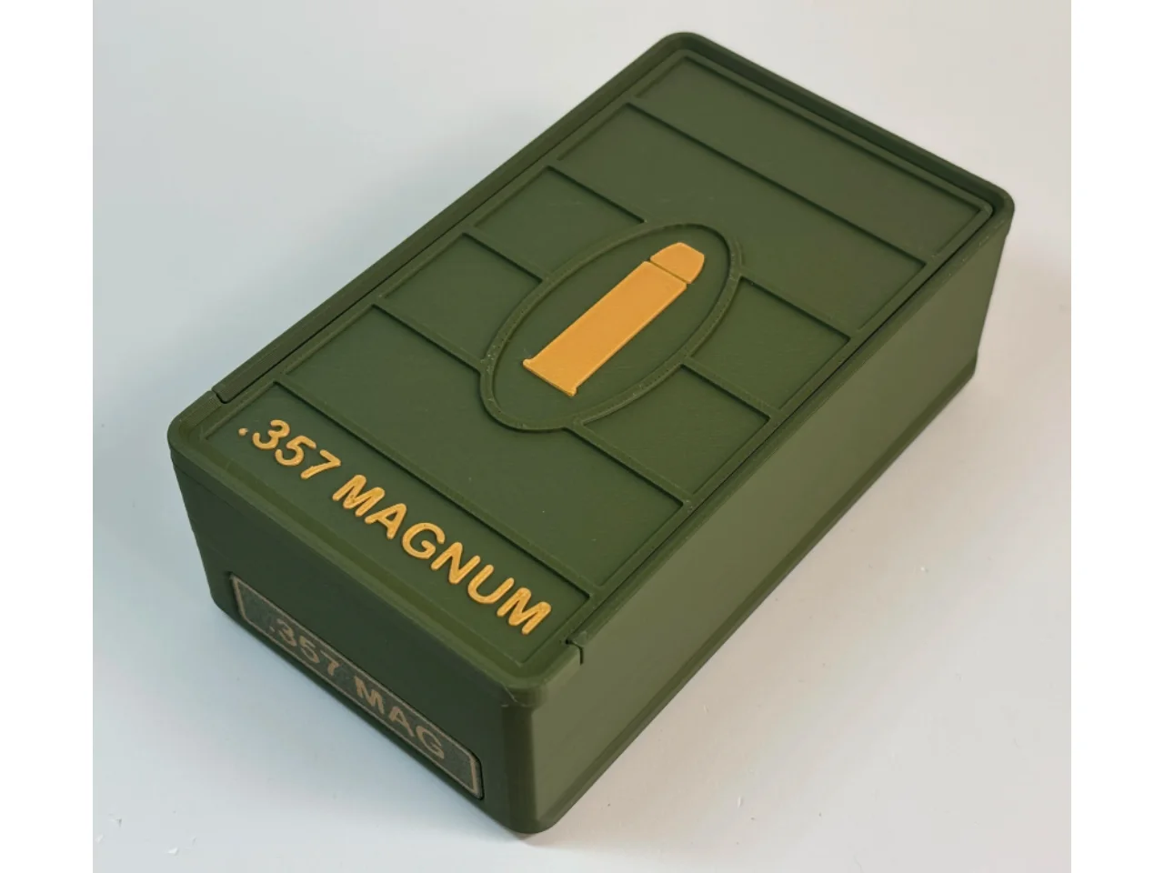 Caixa de Armazenamento de Munição 357 Magnum 66 Projéteis